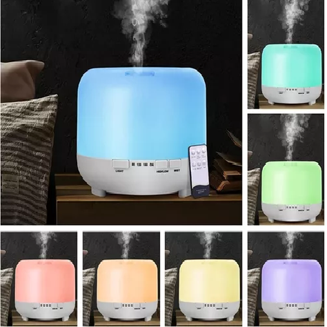 Humidificador Ultrasonico Aire Difusor 500ml + 1 Esencias Xl Humificadores Difusor Aromas -3