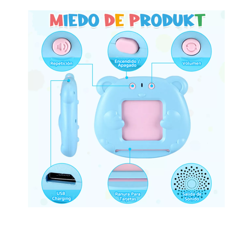 Juguetes Aprendizaje Español-inglés Para Niños 510 Palabras-0
