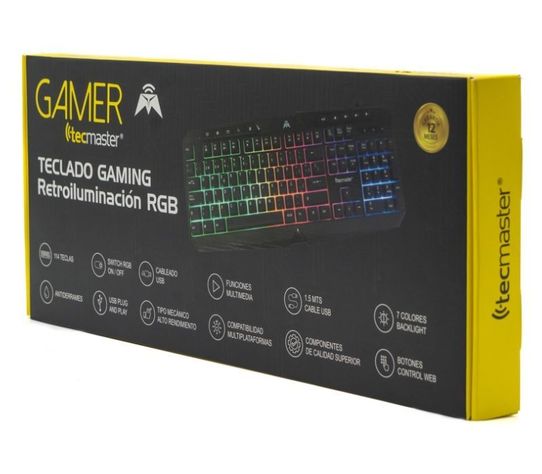 Teclado Usb Gaming Multimedia Con Retroiluminación Rgb-2