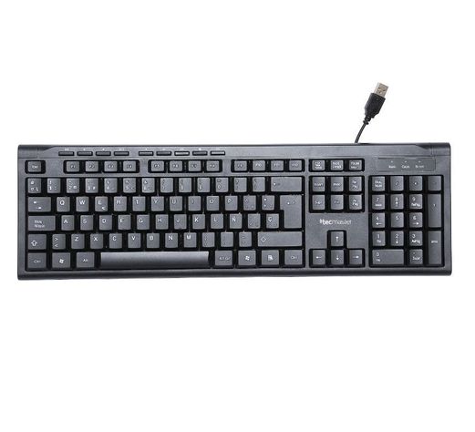 Teclado Alámbrico Multimedia USB Tecmaster-0
