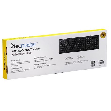 Teclado Alámbrico Multimedia USB Tecmaster-2