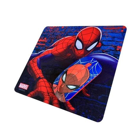 Mouse Óptico Inalámbrico  Mousepad Marvel Spiderman-0