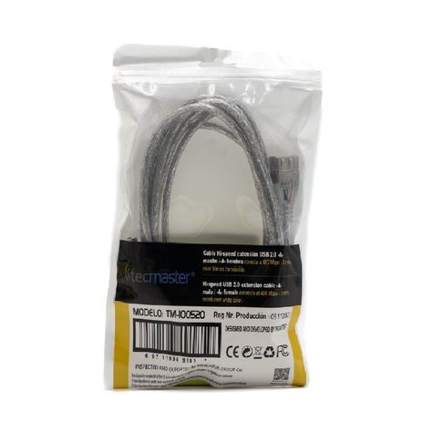 Cable Usb Extensión Hi-speed-a 2.0 Macho A Hembra, 3 Mtrs.-2