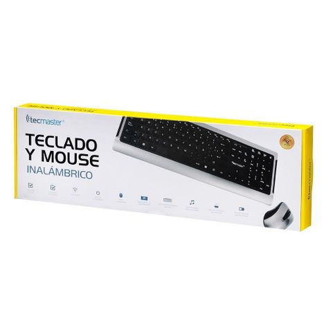 TECLADO Y  MOUSE COMBO INALAMBRICO TECMASTER-2