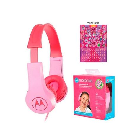 Audífonos Para Niños Rosado Motorola Squads 200-1