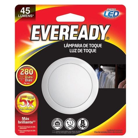 Lampara Luz Led Eveready 1 Toque Pared/closet 45 Lumens-0