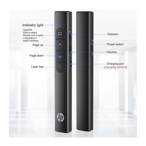 Presentador Puntero Laser Diapositivas Power point Ppt Hp-2