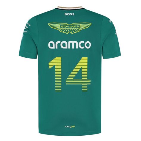Polera Formula 1 Fernando Alonso Oficial Aston Martin 2025 -1