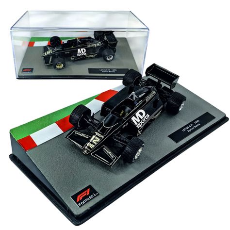 Auto Formula 1 Lotus 97T 1985 #12 Ayrton Senna Caja Acrilica 1:43-0