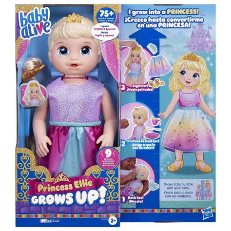 Baby Alive Muñeca Grows Up Crece Princesa Ellie -0