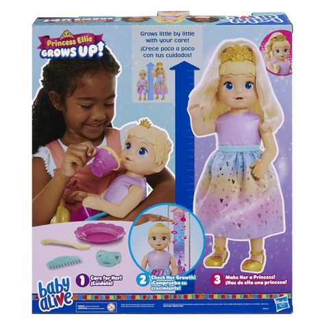 Baby Alive Muñeca Grows Up Crece Princesa Ellie -1