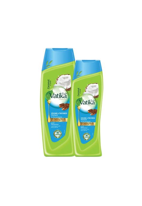 Pack Shampoo Vatika Coconut y Castor 400 ml + 200 ml-0