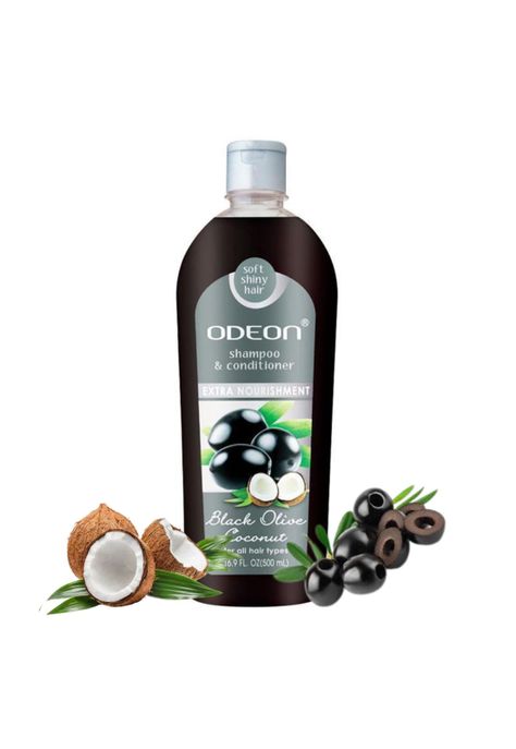 Shampoo y Acondicionador Odeon - Oliva Negro-Coco 500 ml-0