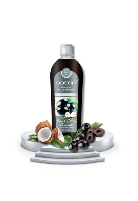 Shampoo y Acondicionador Odeon - Oliva Negro-Coco 500 ml-2