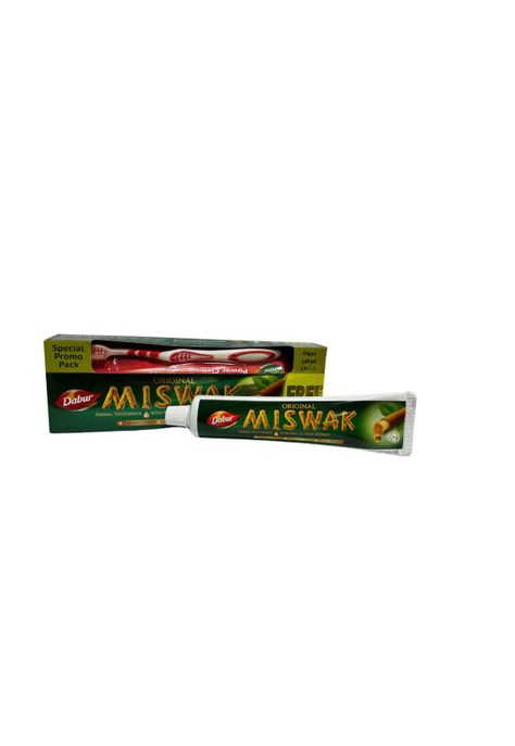 Dabur Miswak Herbal Pasta Dental 190 gr + Cepillo-1
