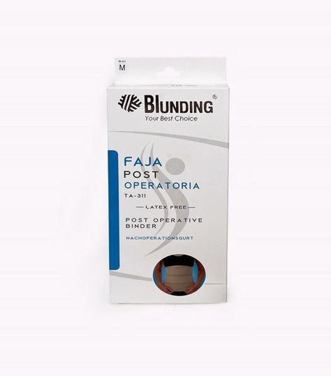 Faja postoperatoria 3 bandas con lamina de protección Talla XL-Blunding-2