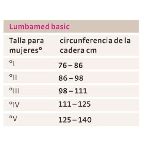Faja Lumbar Lumbamed Basic para mujer - Talla I-Blunding-1