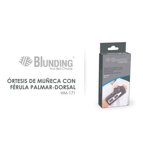 Ortesis de muñeca con ferula palmar-dorsal Derecha Talla S-Blunding-4