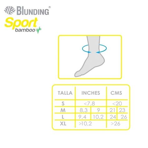 Tobillera, tobillo elástico en tela de Bambú Talla L-Blunding-2