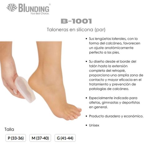 Taloneras En Silicona Talla S (Par)-Blunding-1