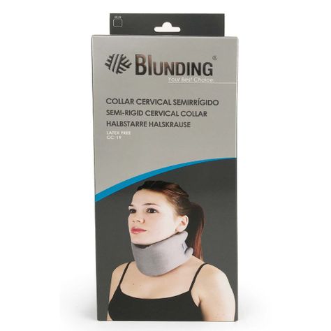 Collar, cuello cervical ortopédico Semirigido Talla M-Blunding-2