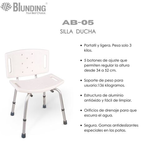 Silla de Ducha para Baño-Blunding-1