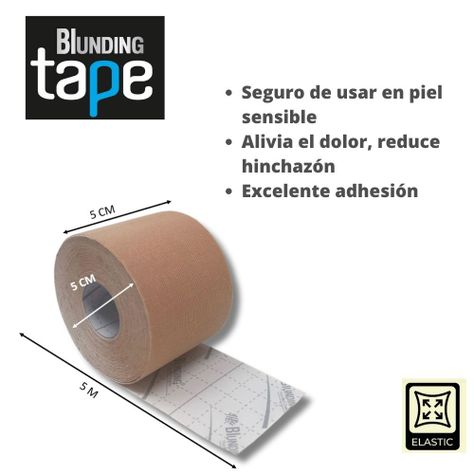 Tape Kinesiológico Blunding Tape Beige (Rollo 5Cm X 5Mts)-1