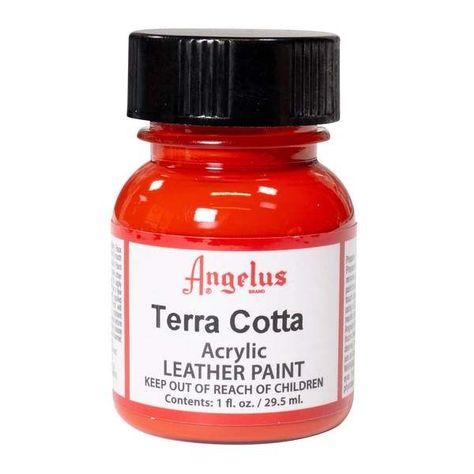 Pintura Cuero Angelus 1 oz Terra Cotta Red-0
