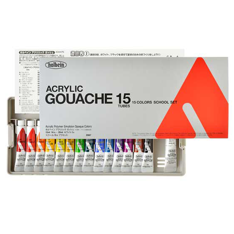 Acryla Gouache 15 un. D987 School set-0