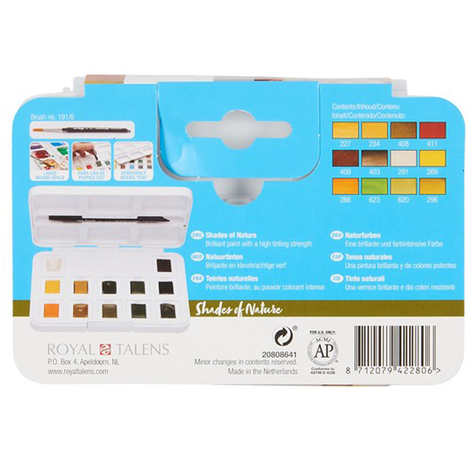 Acuarela pastilla Van Gogh Pocket Box Shades of Nature-1