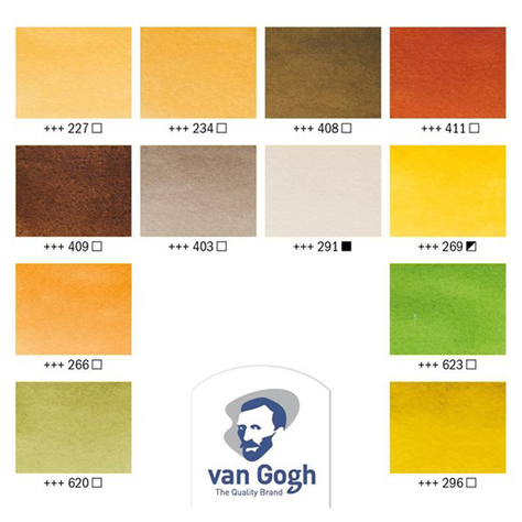 Acuarela pastilla Van Gogh Pocket Box Shades of Nature-2