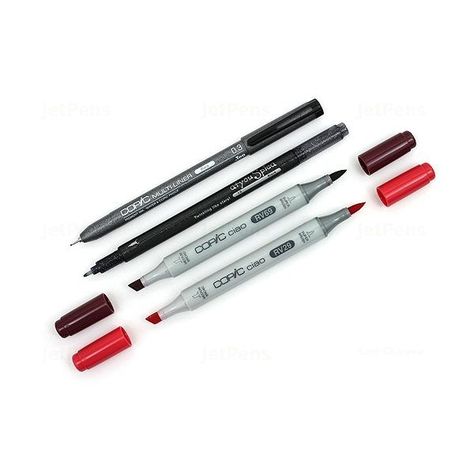 COPIC Ciao Doodle Packs: Red (4 Lápices)-3