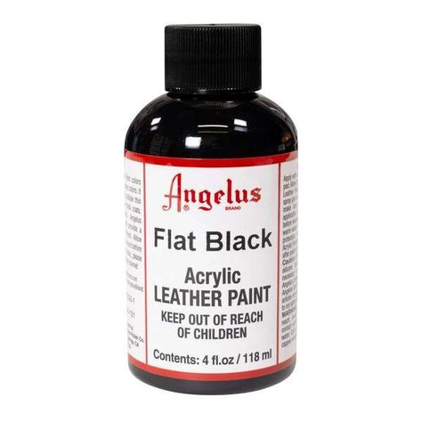 Pintura Cuero Angelus 4 onzas 101 Flat Black-0