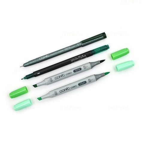 COPIC Ciao Doodle Packs: Green (4 Lápices)-3