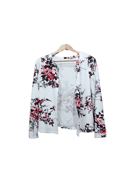 Blusa Estilo Chaqueta Liviana Verano Manga Larga-0
