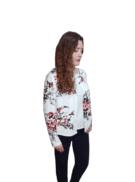Blusa Estilo Chaqueta Liviana Verano Manga Larga-1