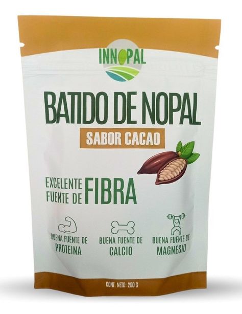 Batido nopal sabor cacao Proteína 200g-0