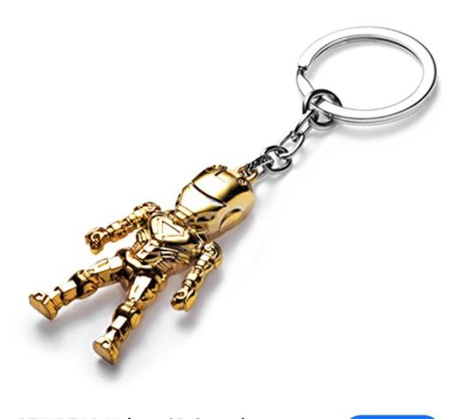 LLAVERO IRON MAN ORO-0