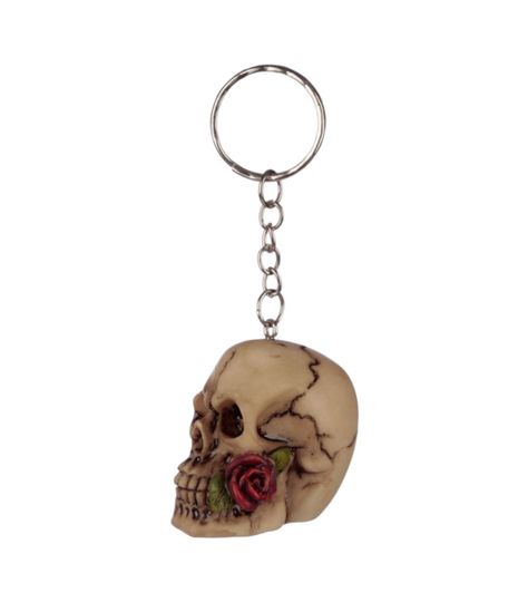 Llavero Calavera rosa-0