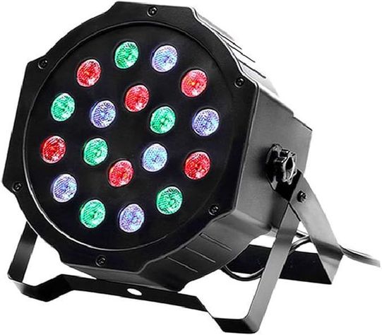 Foco Slim de 18 Led Luz Disco Rgb Dmx Colgante Potente-0