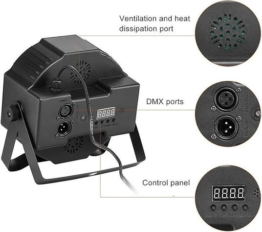 Foco Slim de 18 Led Luz Disco Rgb Dmx Colgante Potente-1