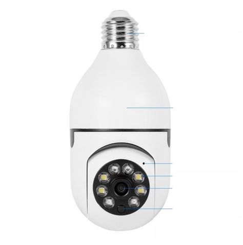 CAMARA IP MOTORIZADA 360° CON SOQUETE E27-1