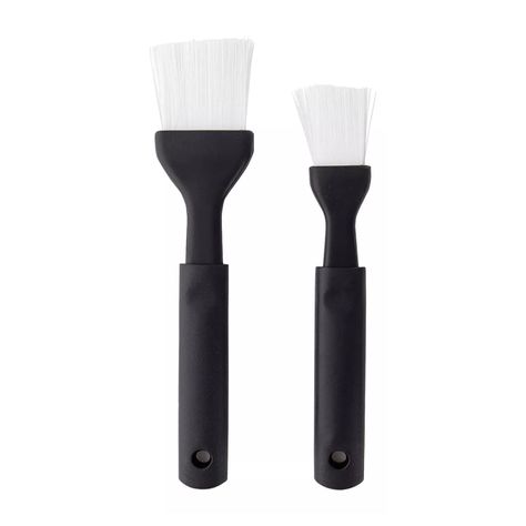 Pack 2 Piezas Brochas Cocina Resistente Calor Cerdas Blancas-0
