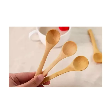Set 6 Cucharas Bambú Reutilizable Cucharitas Pebre Dip Salsa-3