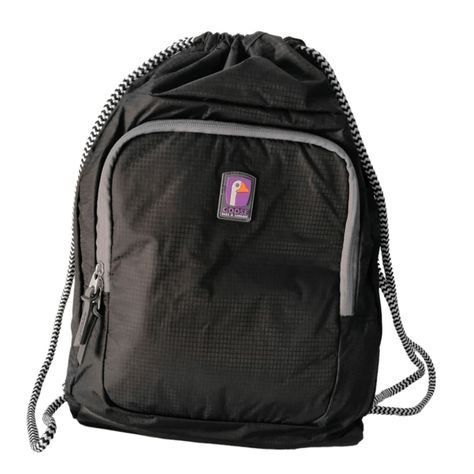 Mochila Negra Deportiva Impermeable Ligera Unisex Casual-0