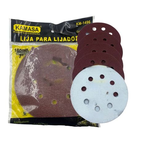 Disco de Lija con Velcro 180mm Herramienta P40 KM1496-0