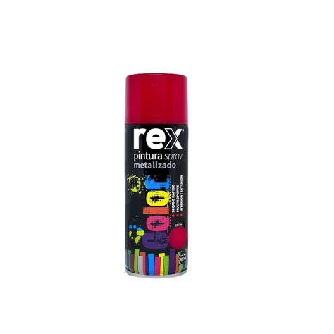 Pintura Spray Metalizado Rojo 400ml Herramienta Ferreteria-0
