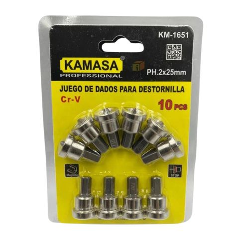 Set de Puntas Phillips con Tope Herramienta KM1651-0