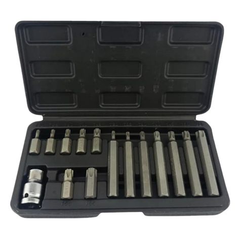 Juego de Puntas Estrella Torx 15 Piezas Herramienta MK0782-0