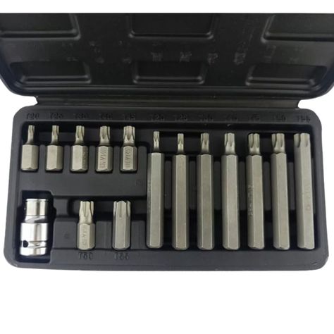 Juego de Puntas Estrella Torx 15 Piezas Herramienta MK0782-1